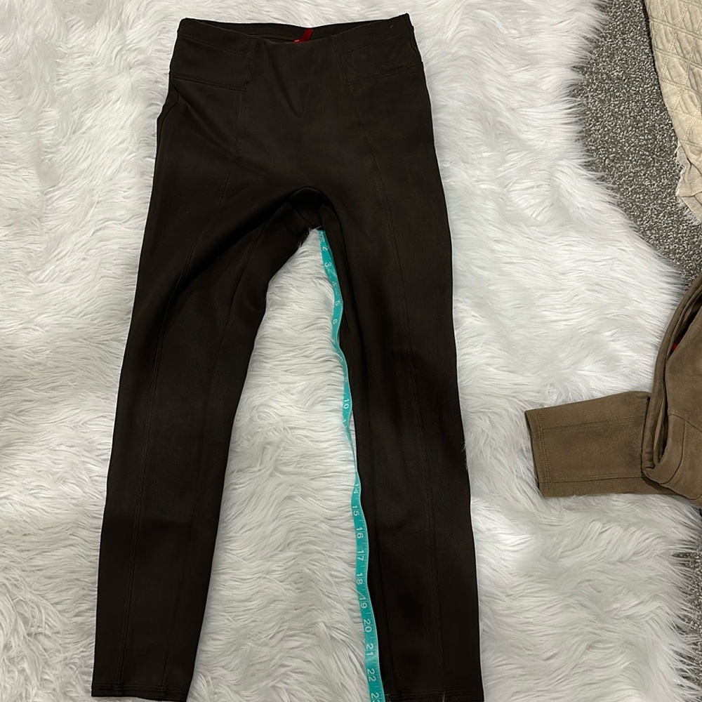 Spanx faux suede leggings xs